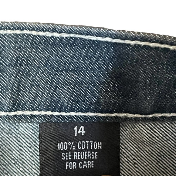 Red Ape Plus Size Straight Leg Jeans Women Mid-Rise Cotton Stone Washed Denim 14 - Picture 8 of 9